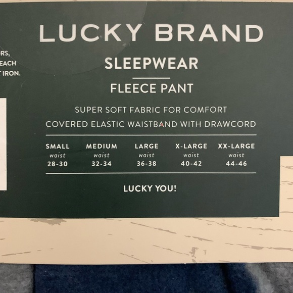 Lucky Brand Men's Pajama Pants - Ultra Soft Fleece Sleep & Lounge Pants size (M) - Picture 2 of 7